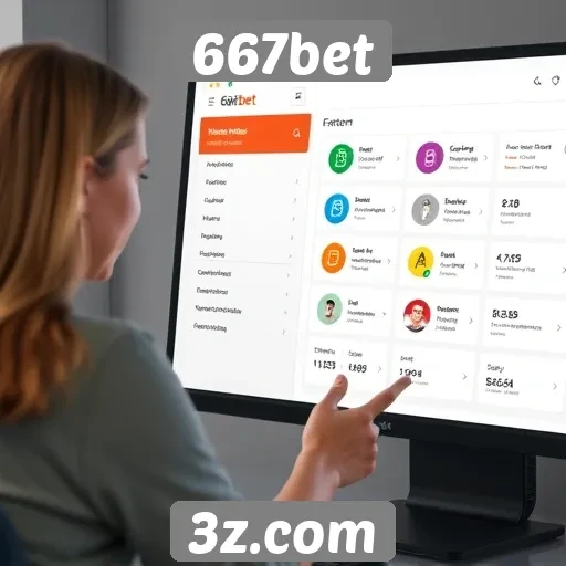 Acessibilidade e interface do site 667bet