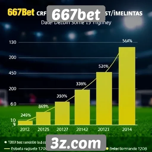 Estatísticas de crescimento do 667bet no mercado